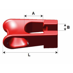 Guida gancio girevole G80 per fune
