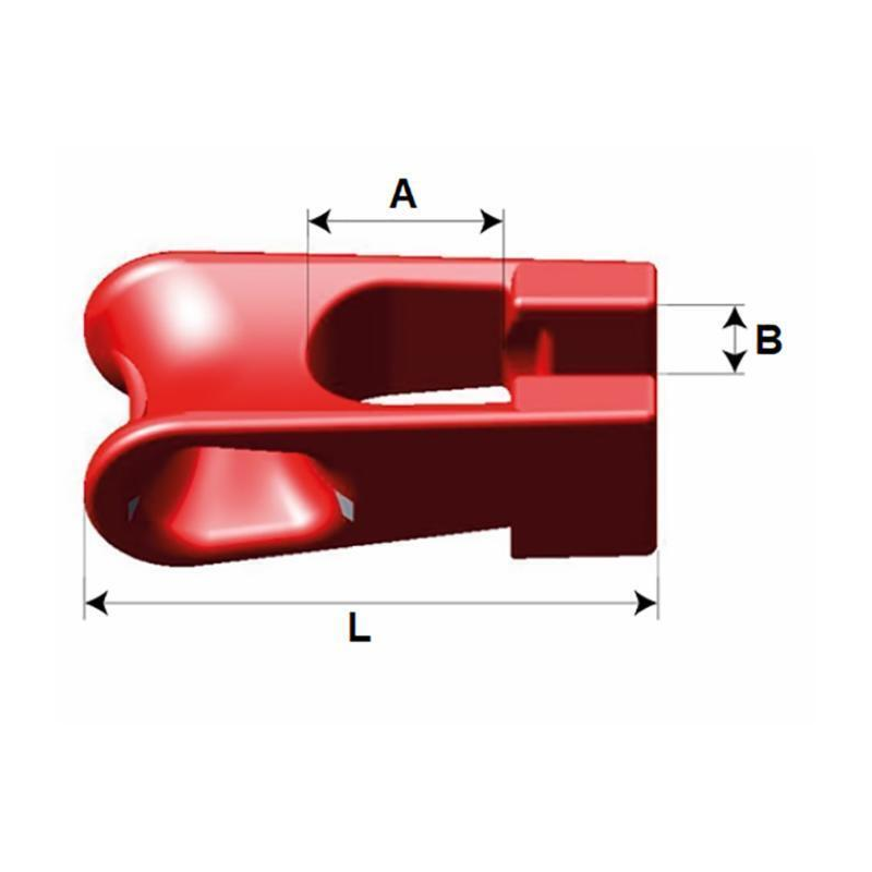 Guida gancio girevole G80 per fune