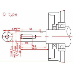 Motore a 4 tempi OHV 389cc. 13,0hp