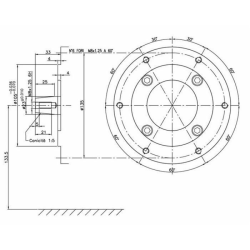 Motore a 4 tempi OHV 389cc. 13,0hp con flangia