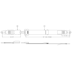 Confezione di cinture di sicurezza 2 punti statiche