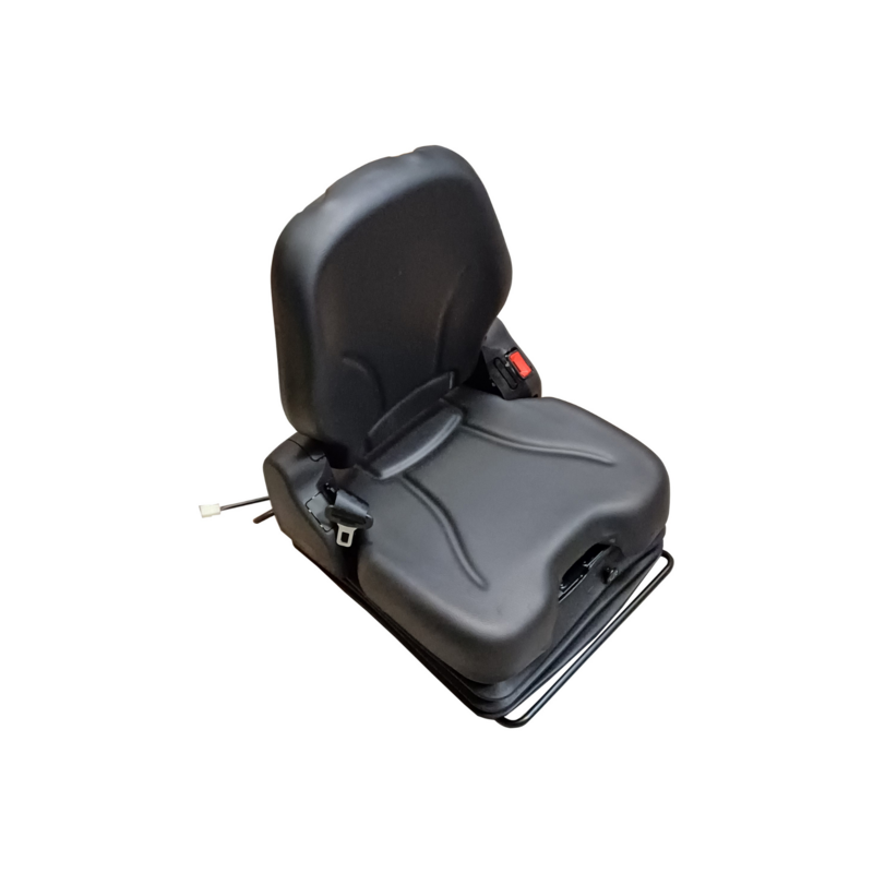 SEDILE IN ECOPELLE NERO CON MOLLEGGIO PNEUMATICO