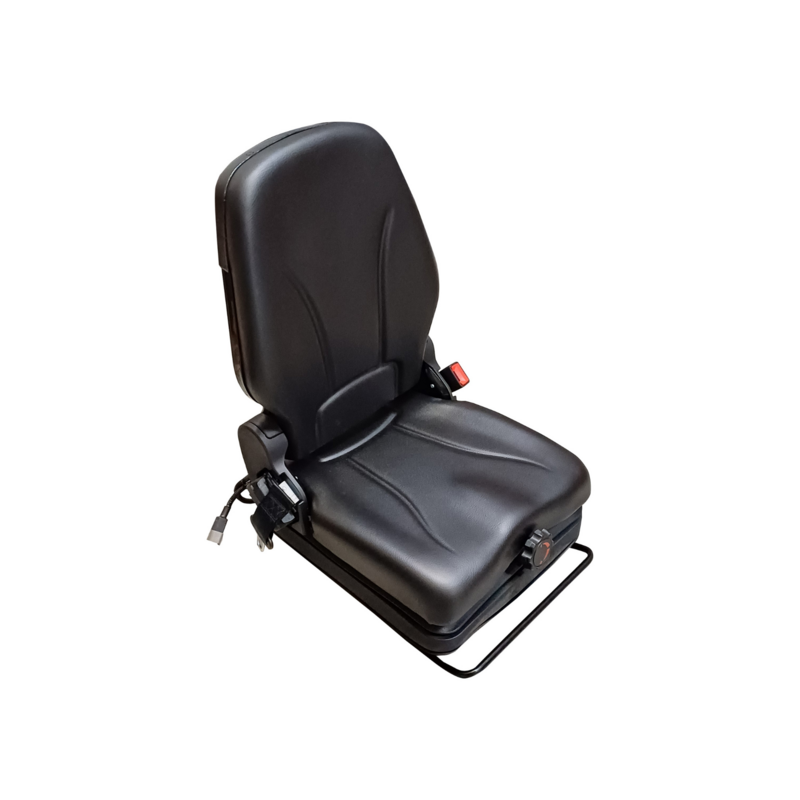 SEDILE IN ECOPELLE NERO CON MOLLEGGIO MECCANICO