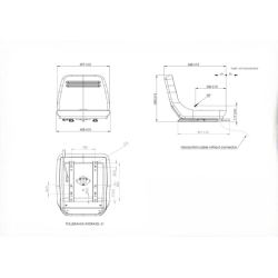 SEDILE IN ECOPELLE NERO CON MONOSOCCA ESTERNA