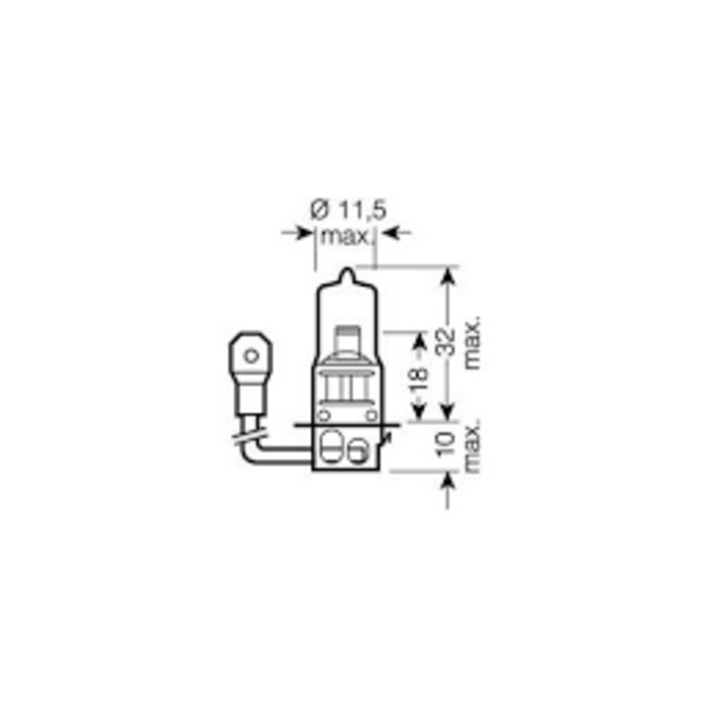 Lampadina alogena H3 24V 70W PK22s