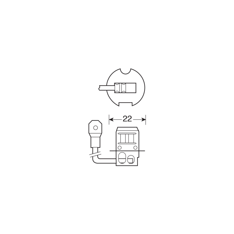 Lampadina alogena H3 24V 70W PK22s