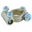 Morsetto batteria in ottone positivo tipo canotto, fissaggio a vite per cavo 25~35 mm²
