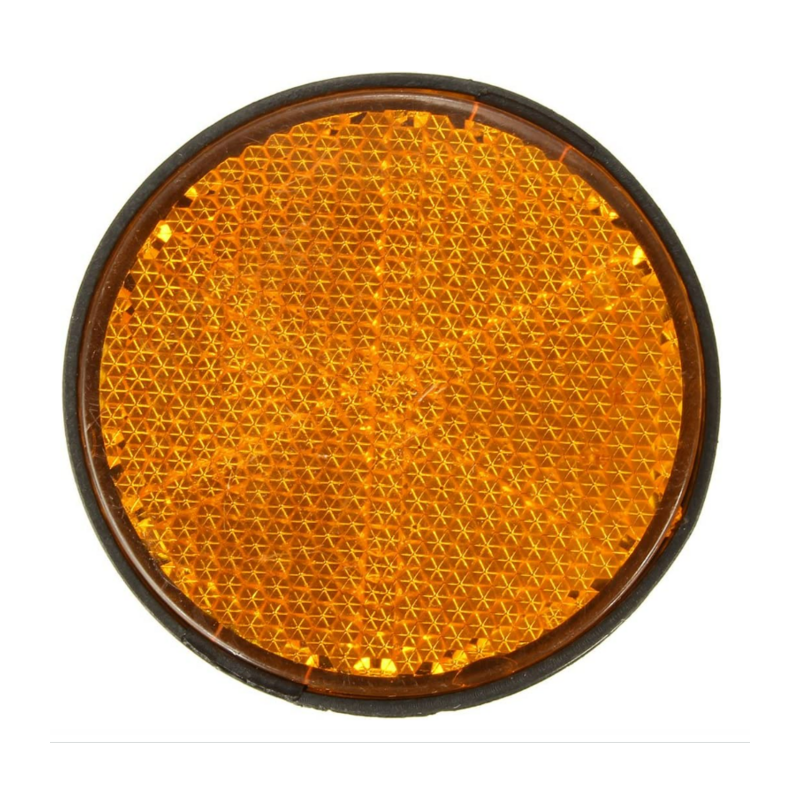 Catarifrangente arancione Ø 80 mm con vite M5