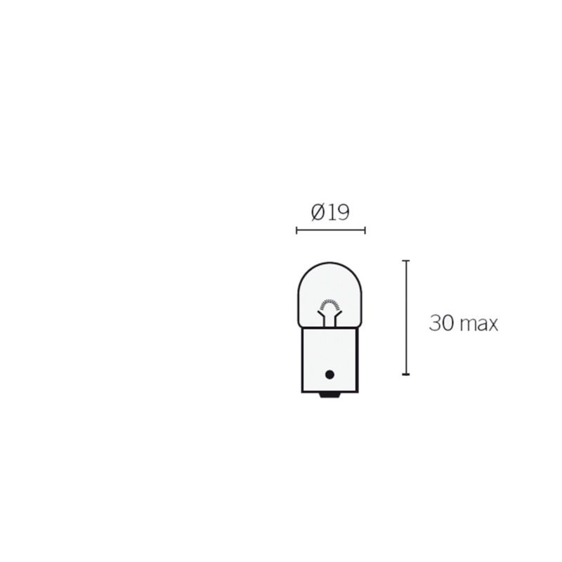 Lampadina alogena R5W 24V 5W BA15s