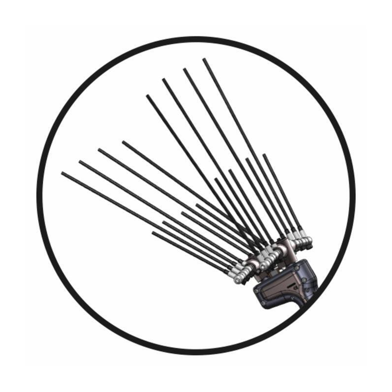 ASTINA CARBONIO 170 MM PER ABBACCHIATORE