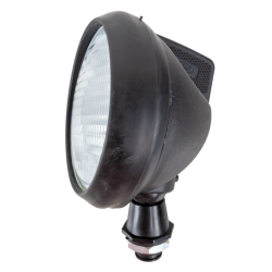 Faro da lavoro rotondo alogeno Ø 118 mm in gomma anti-urto e con interruttore ON/OFF