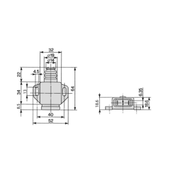 Interruttore luci di arresto a scatto rapido