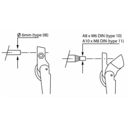 BRACCIO TERGICRISTALLO SINGOLO REGOLABILE