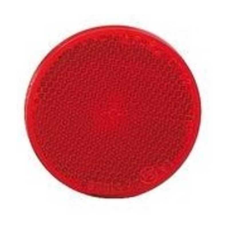 Catarifrangente rosso Ø 60 mm adesivo