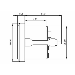 MANOMETRO ANALOGICO PRESSIONE OLIO MOTORE