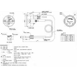 INDICATORE TEMPERATURA ACQUA CAPILLARE 1320 MM