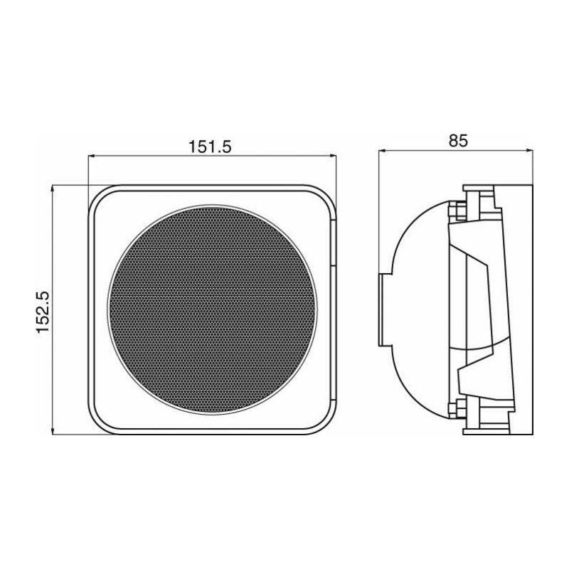 PROIETTORE ASIMMETRICO 152X152MM