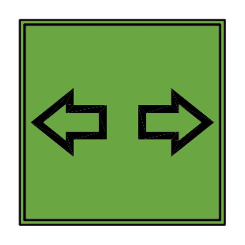 SPIA VERDE FRECCE QUADRATA