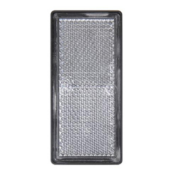 Catarifrangente adesivo bianco 105×48 mm