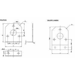 Staffa per il fissaggio delle presa a 7 vie