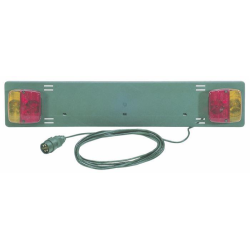 Barra fissa 750 mm con fanali posteriori 12V alogeni