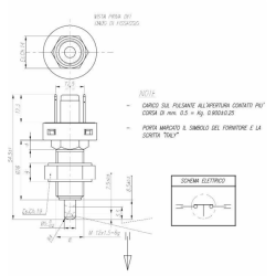 Interruttore luci di arresto meccanico M12x1