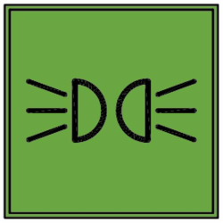 SPIA VERDE LUCE DI POSIZIONE