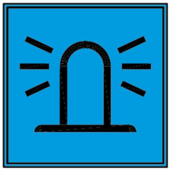 SPIA BLU LAMPEGGIATORE