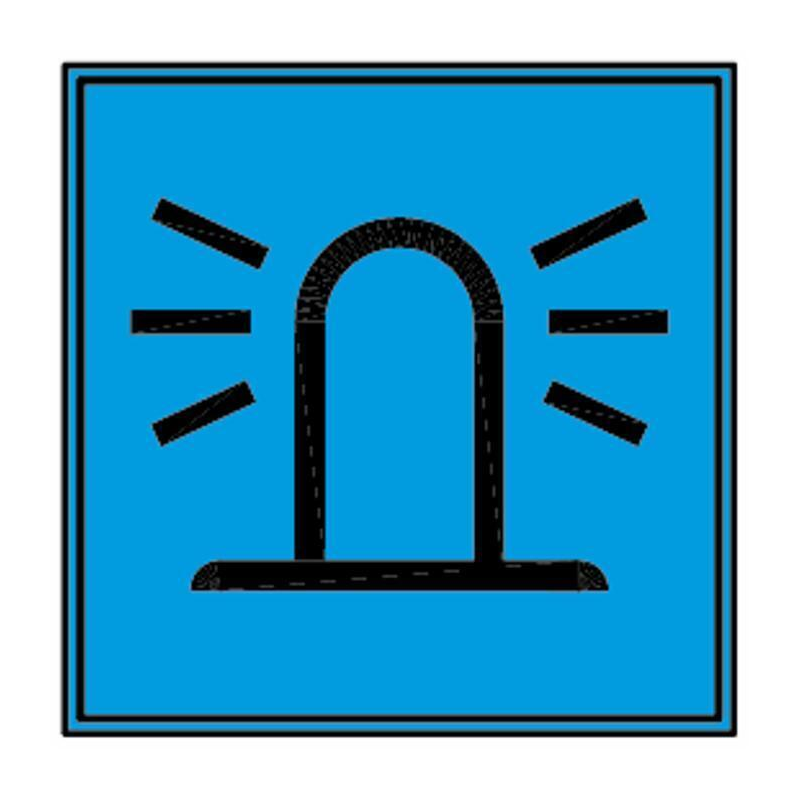 SPIA BLU LAMPEGGIATORE