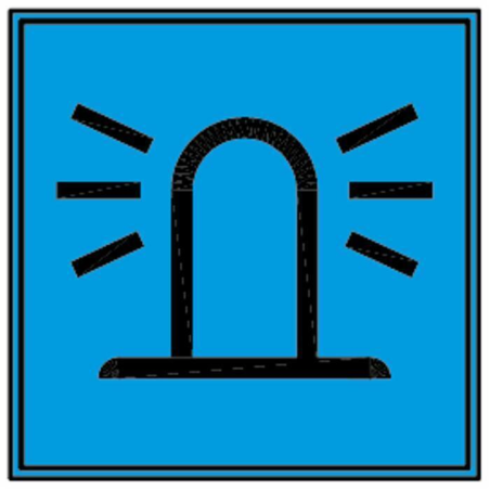 SPIA BLU LAMPEGGIATORE