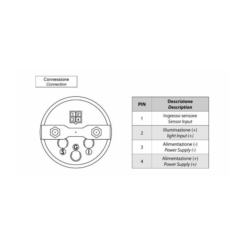 INDICATORE TEMPERATURA ACQUA 24V