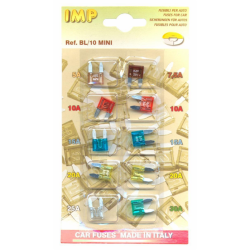 BLISTER 10 MINI FUSIBILI BILAMA 11X15MM