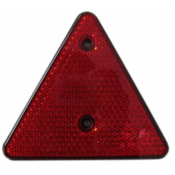 Catarifrangente triangolare rosso con fori