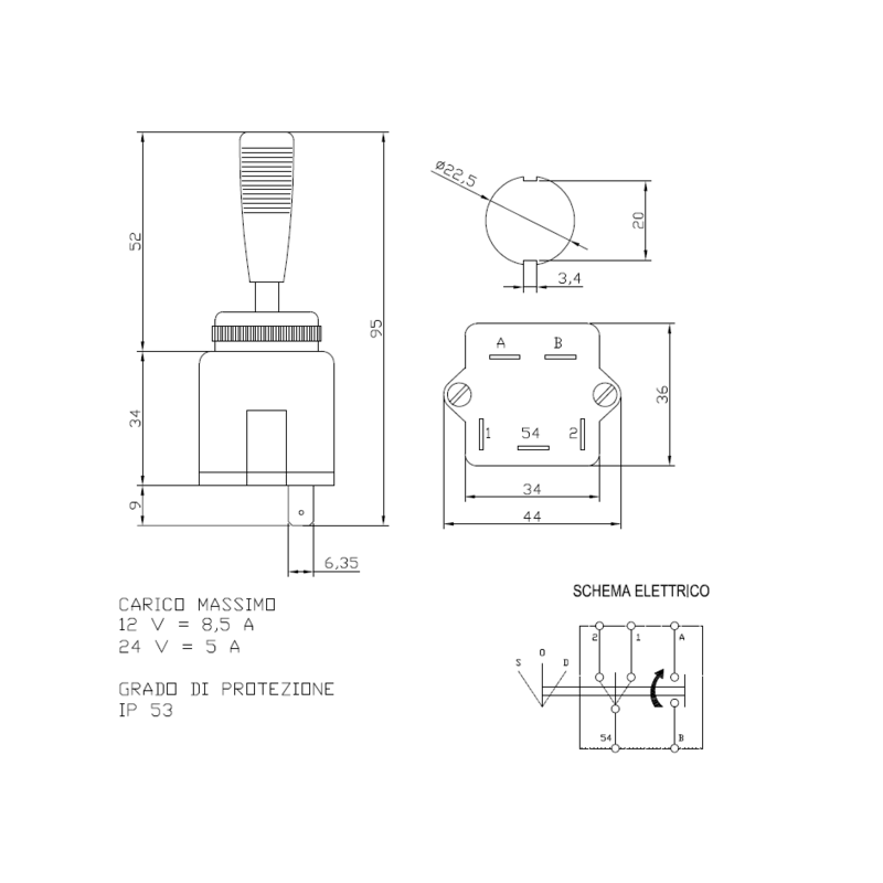 DEVIATORE FRECCE CON LAMPEGGIO
