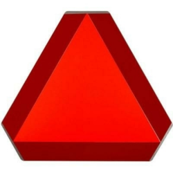 Triangolo di segnalazione in alluminio per veicoli lenti, 365×365 mm, omologazione europea
