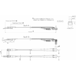 BRACCI PARALLELI TERG.LUNG.450-533mm