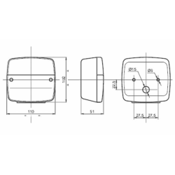 FANALE DIREZIONE- POSIZIONE DX E SX 108X103MM