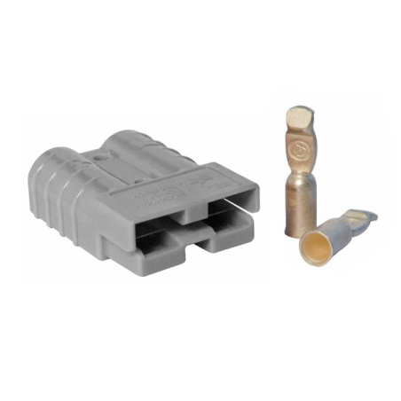 CONNETTORE BIPOLARE GRIGIO 50A 36V 13,5 MM²