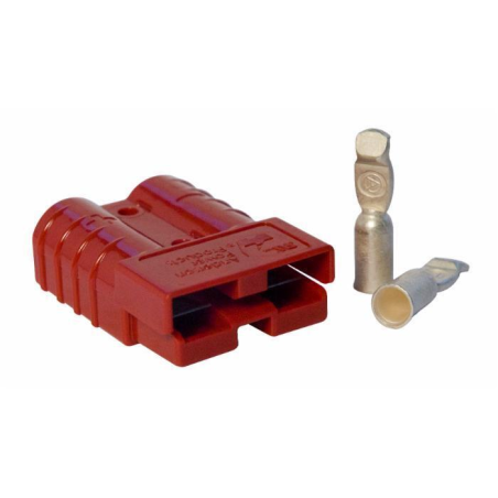 CONNETTORE BIPOLARE ROSSO 50A  24V 13,5 MM²