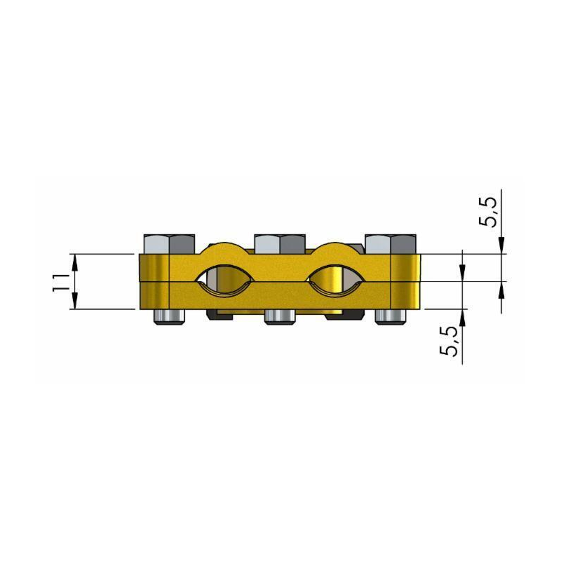 MORSETTO BATTERIA DOPPIO POSITIVO