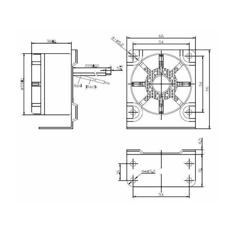 Avvisatore acustico retromarcia 10-100V ≥90dB