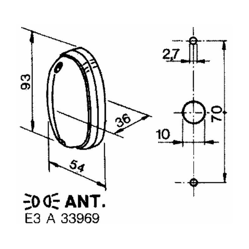 FANALE ANTER.POSIZIONE BIANCO