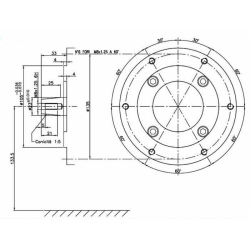 Motore a 4 tempi OHV 270cc. 9,0hp con flangia