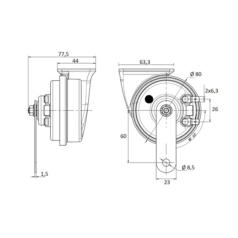 Avvisatore acustico a chiocciola 12V 105~118 dB