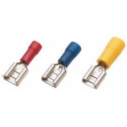 TERMINALE FEMMINA PREISOLATO ROSSO 6,3X0,8 MM