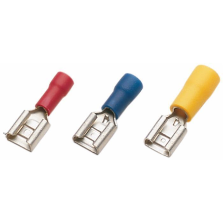 TERMINALE FEMMINA PREISOLATO BLU 6,4X0,8 MM