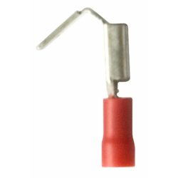 TERMINALE MASCHIO + FEMMINA ROSSO 6,3 X0,8 MM