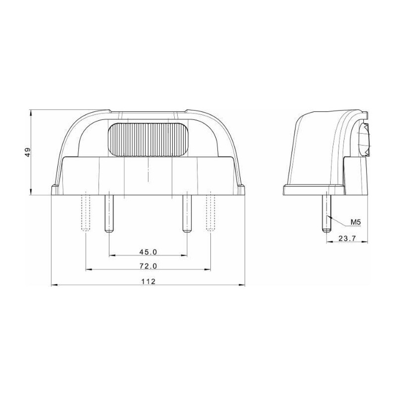 Fanale targa LED 12-24 V