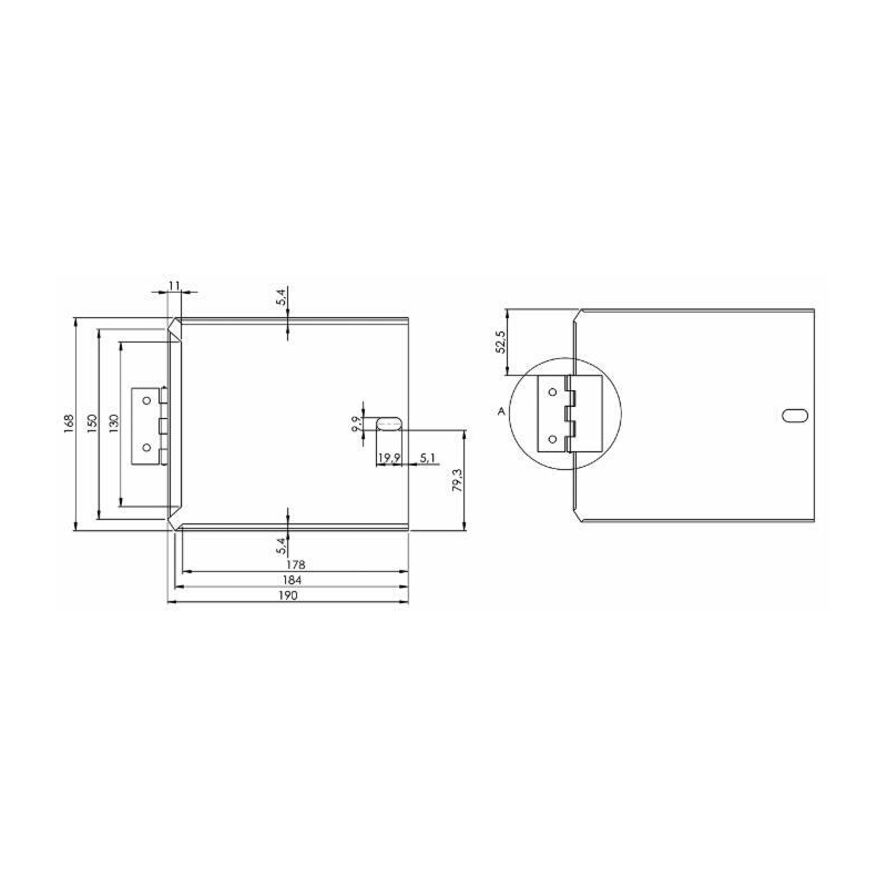 PORTATARGA CON CERNIERA
