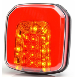 Fanale posteriore LED dx 12-24V, 108x38x102 mm